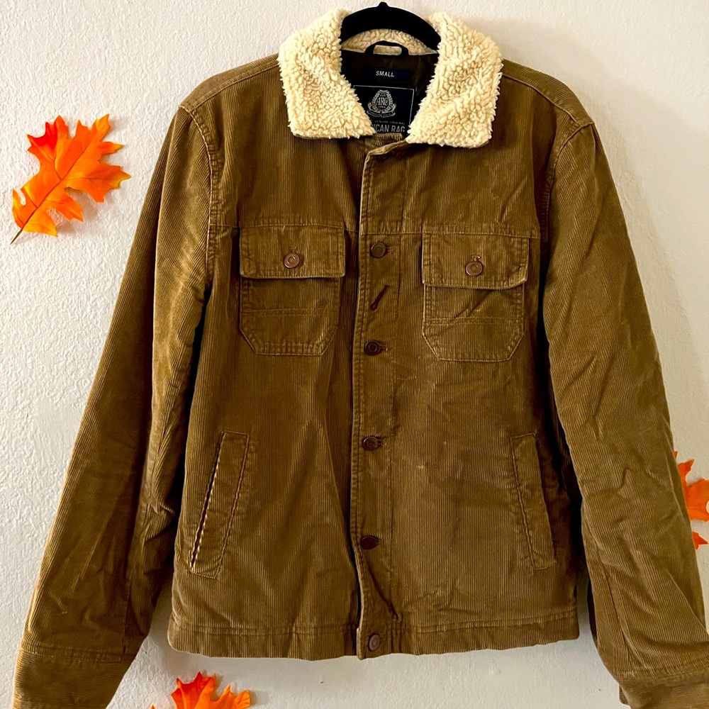 Mens American Rag Aviator Corduroy Jacket
